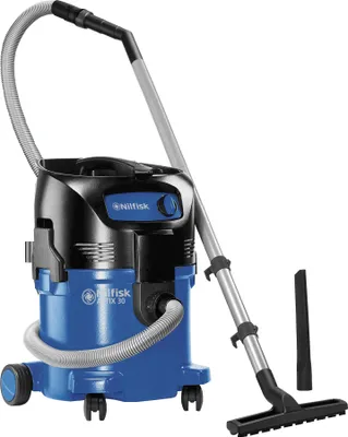 Zdjęcie produktu dla Nilfisk ATTIX 30, Suchy i Mokry, Czarny, Niebieski, Poli(tereftalan etylenu) (PET), 30 l, 61,6 L/s, 25 kPa