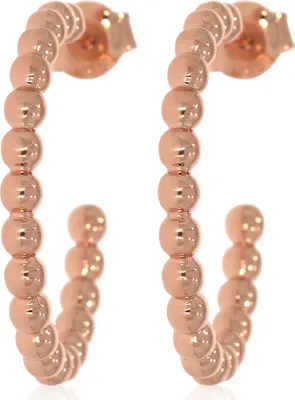 Produktbild von CB150519D75 Steckcreolen Kugeldesign rosèvergoldet XEN