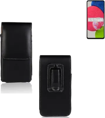 Produktbild von K-S-Trade Gürteltasche kompatibel mit Samsung Galaxy A52s 5G Schutz-Hülle Handy-Hülle mit Magnetverschluss Holster in schwarz