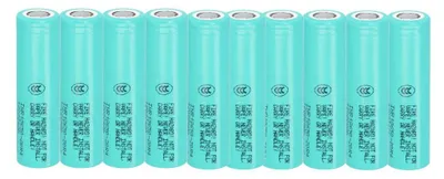 Produktbild von 10er Set Samsung Akku INR18650-20R 18650 Flattop Li-Ion 3,6V 2000mAh