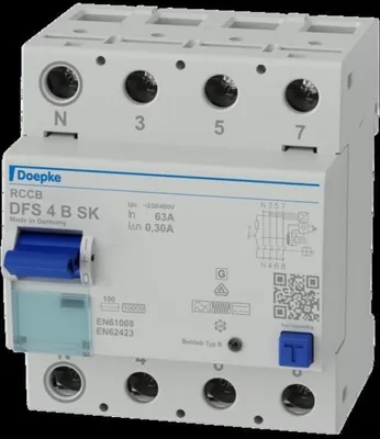 Produktbild von Doepke Schaltgeräte GmbH Fi-Schalter DFS4 063-4/0.30-B SK 09146998