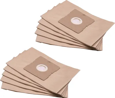 Produktbild von vhbw 10x Staubbeutel kompatibel mit Kärcher TSC555, TSC550, TSC 555, TSC 550 Staubsauger - 24cm x 16cm braun
