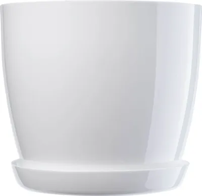 Obrázek produktu pro Květináč KADAX "Turi", květináč s podšálkem, 12 cm, bílý