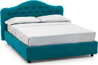 Produktbild von Alfer - Doppelbett, Blau, Matratze inklusive  Italy