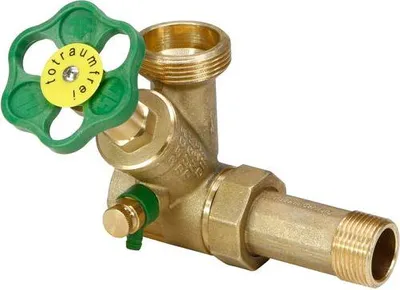 Image de Js Abzweig-T-Valve, Freistrom N.st.sp.,Dn25,Eing.1",Ob.a.1 1/2"