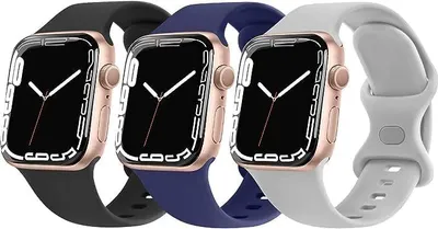Obrázok produktu pre NÁRAMOK NA APPLE WATCH 38/40/41 mm, SÉRIE SE, 9, 8, 7, 6, 5, 4, 3, 2, 1, SADA 3 FARIEB, 3 ks