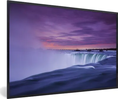 Produktbild von MuchoWow® MuchoWow® Gerahmtes Poster Wasserfall - Amerika - Niagarafälle 30x20 cm - Poster mit zchwarzem Bilderrahmen - Kunstdruck - Bild-Poster