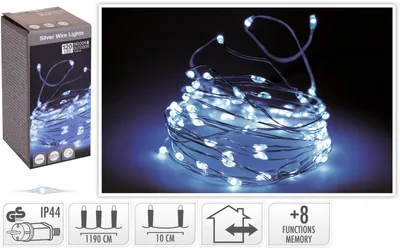 Obrázok produktu pre Svetelná reťaz Girland 120 LED, studená biela