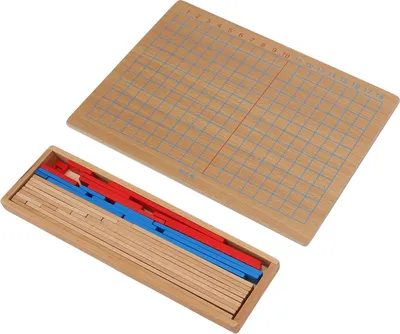 Obrázok produktu pre Numerická tabuľka na sčítanie a odčítanie z dreva, matematická hračka, vzdelávacia hračka pre deti