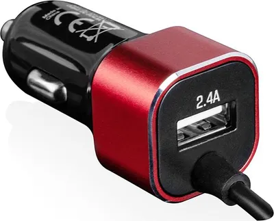 Obrázek produktu pro Autonabíječka MODECOM CU2K-09, černá, USB port, integrovaný micro-USB kabel, vhodné pro osobní i nákladní automobily 12-24 V