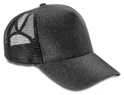 Produktbild von Result Headwear RC090X | Netzkappe New York Sparkle Cap - Farbe: Black - Größe: One Size