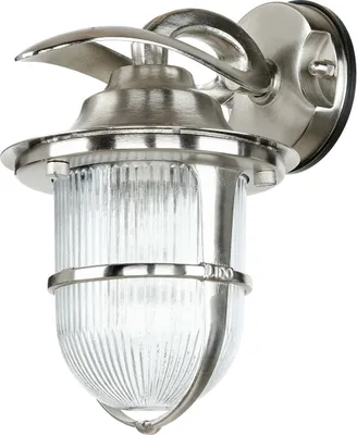 Produktbild von Wandleuchte außen Maritim E27 Echt-Messing Glas IP64 Wandlampe Außenleuchte Haus Hof Garten