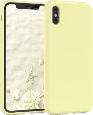 Produktbild von EAZY CASE Silikonhülle für Apple iPhone XS Max Silikon Backcover Schutz in Gelb