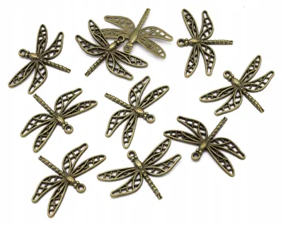 Produktbild von MIXFORM Anhänger Libelle Metalllegierung Bronze 10 Stück
