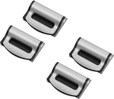 Produktbild von Sicherheitsgurtclip - 4 Stück universelle Sicherheitsgurtversteller in Silber