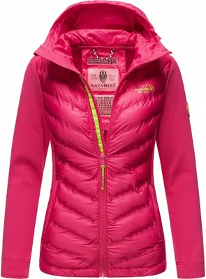 Produktbild von Navahoo Damen Jacke Frühlings Outdoor Übergangs Stepp Windbreaker Nimm Mich Mit Pink Gr. 36 - S