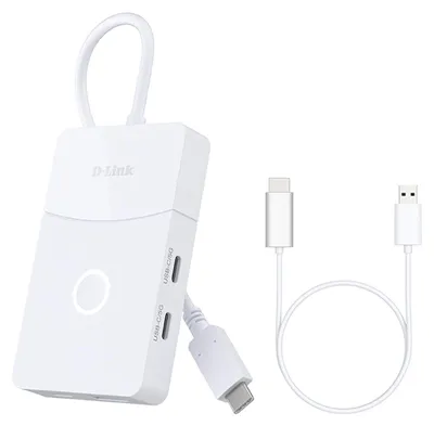 Obrázek produktu pro D-Link DUP-501, USB 3.2 Gen 1 (3.1 Gen 1) Type-C, USB 3.2 Gen 1 (3.1 Gen 1) Type-A, USB 3.2 Gen 1 (3.1 Gen 1) Type-C, HDMI, 5000 Mbit/s, Bílá, FCC, CE, 90 mm