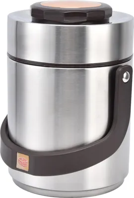 Produktbild von 1500 ml große Kapazität 304 Edelstahl Vakuumisolierung Bento Lunch Box Auslaufsicherer Lebensmittelbehälter