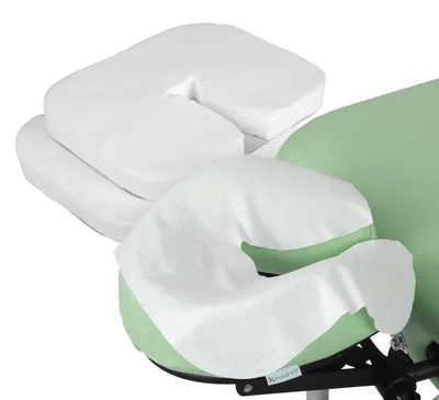 Produktbild von Habys Einwegauflage für die Kopfstütze der Massageliege, Nasenschlitztücher,  Kopfstützenbezug, Unterlage, U Form, 200 Stück, 27x35cm 200 Stück