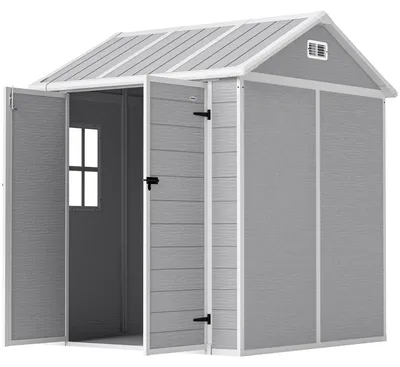 Produktbild von Outsunny Gerätehaus 2,91m² 181 x 181 x 220 cm Geräteschuppen mit Satteldach
