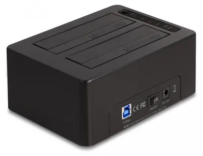 Immagine prodotto di Delock - Alloggiamenti per docking station HDD / SSD: 2 - 2,5" / 3,5" condivisi (6,4 cm, 8,9 cm) - SATA 6Gb/s - USB3.0 -