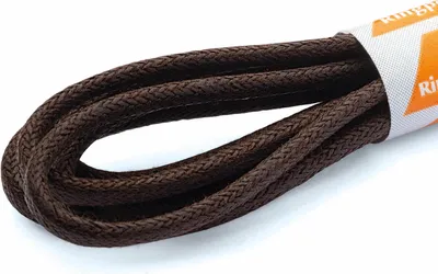 Produktbild von RINGELSPITZ - Rund Medium Gewachst – Stilvolle und Robuste Schnürsenkel - 75 cm, dunkelbraun