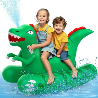 Produktbild von Aufblasbarer Pool, Dinosaurier Sprinkler, für Kinder, mehrfarbig