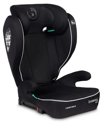 Caretero Breezy Fix i-Size Kindersitz 2-in-1, Schwarz, 100–150 cm, ISOFIX