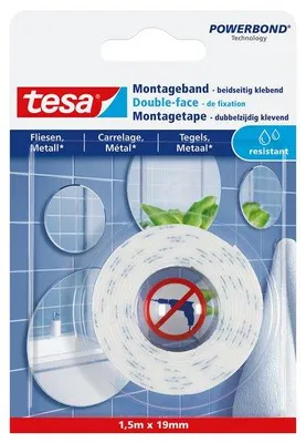 Immagine prodotto di tesa Powerbond nastro di montaggio per piastrelle/metallo, 19 mm x 5,0 m