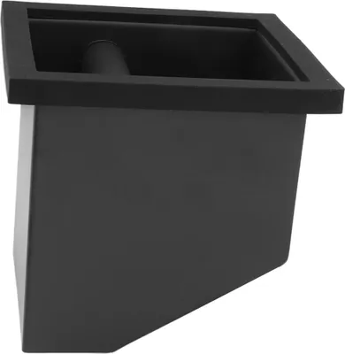 Produktbild von Kaffeeabklopfbox mit integriertem Boden, Kaffeeabklopfbehälter, Kaffeepulverbehälter für Cafés und Bars, schwarz