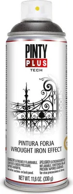 Produktbild von Spray 2B1 Schmiedeeiseneffekt Schwarz 400 Ml Pinty Plus