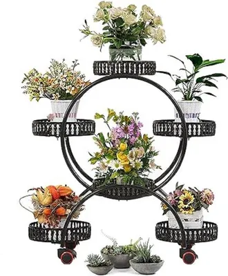 Produktbild von Famanu Pflanztisch - Pflanzenständer mit 4 Ebenen - 74,9 x 32 x 78 cm