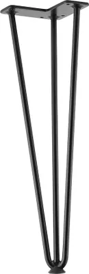Produktbild von TS003 420 mm Tischbein, mattschwarz