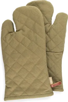 Produktbild von CH&F Ofenhandschuhe 2er Set 18x35 cm – Baumwoll-Canvas – BBQ Oregano