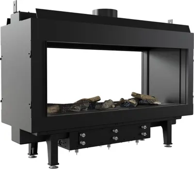 Produktbild von Gaskamin KRATKI LEO 100 Raumteiler Propan Butan ∅ 100/150 9,5 kW