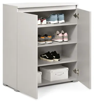 Produktbild von Astrina - Schuhschrank, 80x37x102h cm Hellgrau, 3 Böden Italy