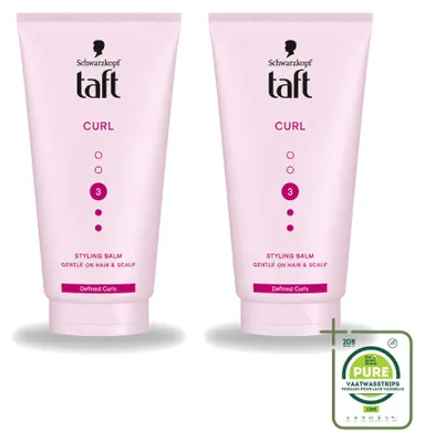 Productafbeelding van 2 x Taft Styling Balm voor Krullen - voor gedefinieerde krullen - 150 ml - Voordeelverpakking - 2 stuks