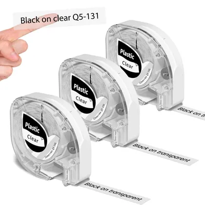 Image de Solidchoice - Ruban d'étiquette compatible avec diverses imprimantes d'étiquettes, largeur 12 mm