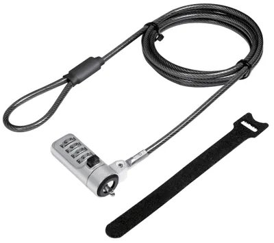 Produktbild von LogiLink NBS010, Edel, Zahlenschloss, Stahl, Schwarz, Silber