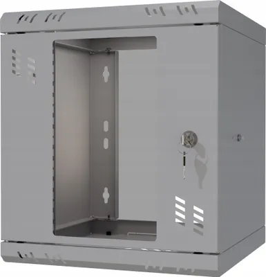 Immagine prodotto di Serverschrank 10" 6U, 300mm, Glastür, grau