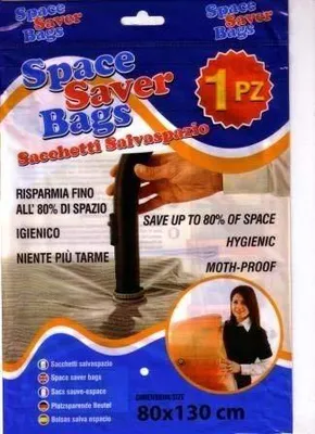 Productafbeelding van RUIMTEBESPARENDE TAS SAUBERBAG, 80 x 130 - Verpakking met 3 stuks, 80 x 130