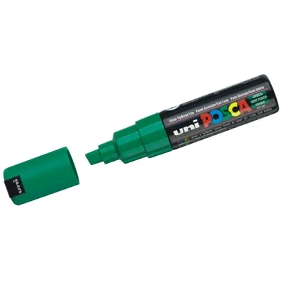 Obrázek produktu pro POSCA PC-8K, Zelená, Vícebarevný, 1 barva/barev, Inkoust na vodní bázi, Rozšířený hrot, Kulatý