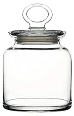 Vorratsglas mit Deckel - 1000 ml transparentes Glas