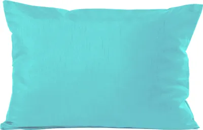 Produktbild von Kissenhülle Wildseide Optik uni 50x70 cm türkis hell