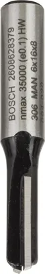 Produktbild von PRO Nutfräser, zweischneidig, Ø 6 x L 15,7, Schaft 8 mm