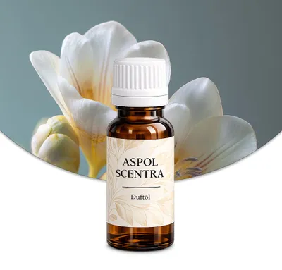 Produktbild von Aspol Scentra Frische Tuberose UFIGREEN Duftöl für Kerzen und Diffusoren 10 ml, KI-generiertes Bild