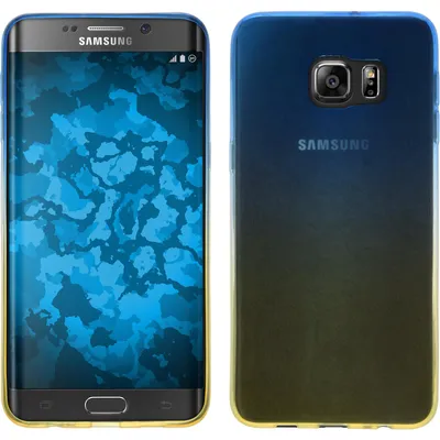 Produktbild von PhoneNatic Case kompatibel mit Samsung Galaxy S6 Edge Plus - Design:02 Silikon Hülle Ombrè Cover