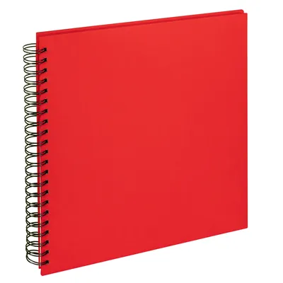 Obrázek produktu pro Spirálový zápisník Walther Cloth, červený, 30 x 30 cm