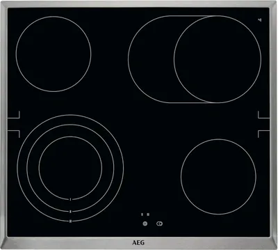 Immagine prodotto di AEG HE604070XB + EE3003021M, Zónová Indukční Varná Deska, 4 Zóny, Sklo, Nerezová Ocel, Dotyk, 57,6 cm