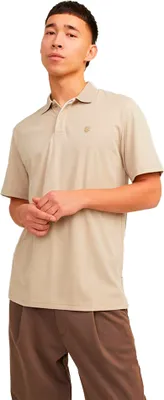 Produktbild von Jack&Jones Short Sleeve Polo 077-51070798594387 in Beige color size medium